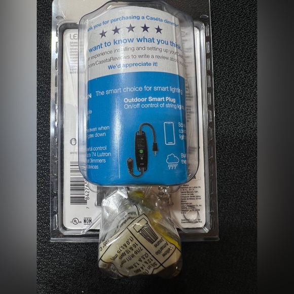 *BRAND NEW* •Lutron Caseta• ORIGINAL WIRELESS SMART DIMMER (PD-6WCL-WH-R) - Picture 3 of 4